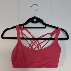 Lululemon Athletica Pink Free To Be Sports Bra